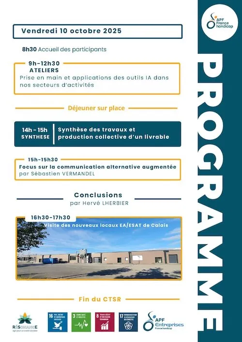 Programme du vendredi 10 octobre